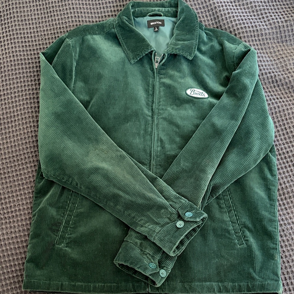 Brixton Men's Deep Green Corduroy Jacket